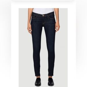 Women's Dark Blue  Low Rise (8”) Skinny Jeans